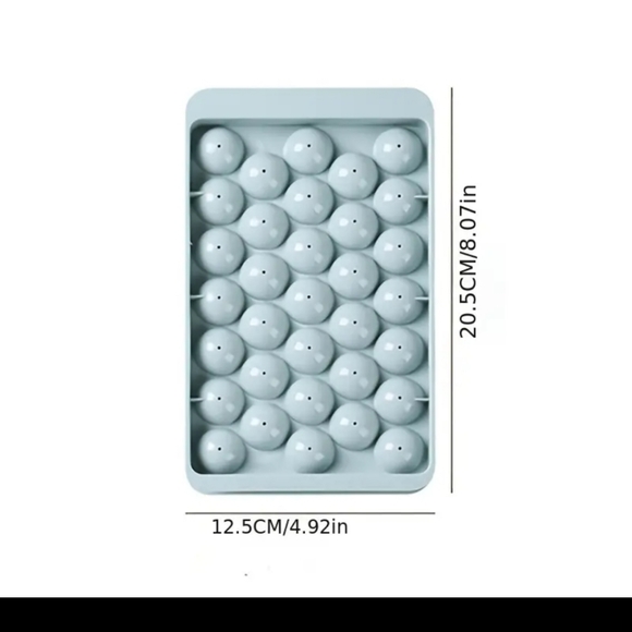 2 Pack Ice Cube Tray, Round Ice Trays for Freezer  Circle Ice Mold - Picture 1 of 7